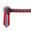 Show Quest Boston Browband Red/Mid Blue/Silver